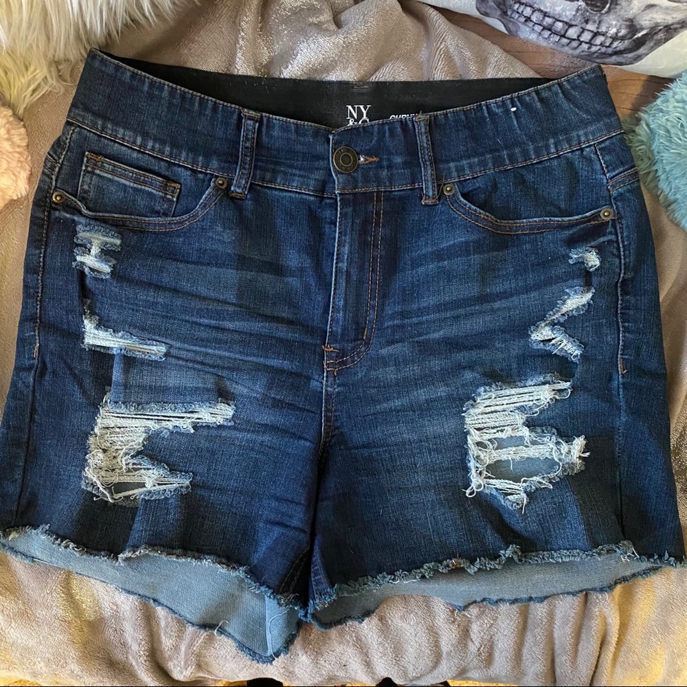 EUC high waisted denim shorts